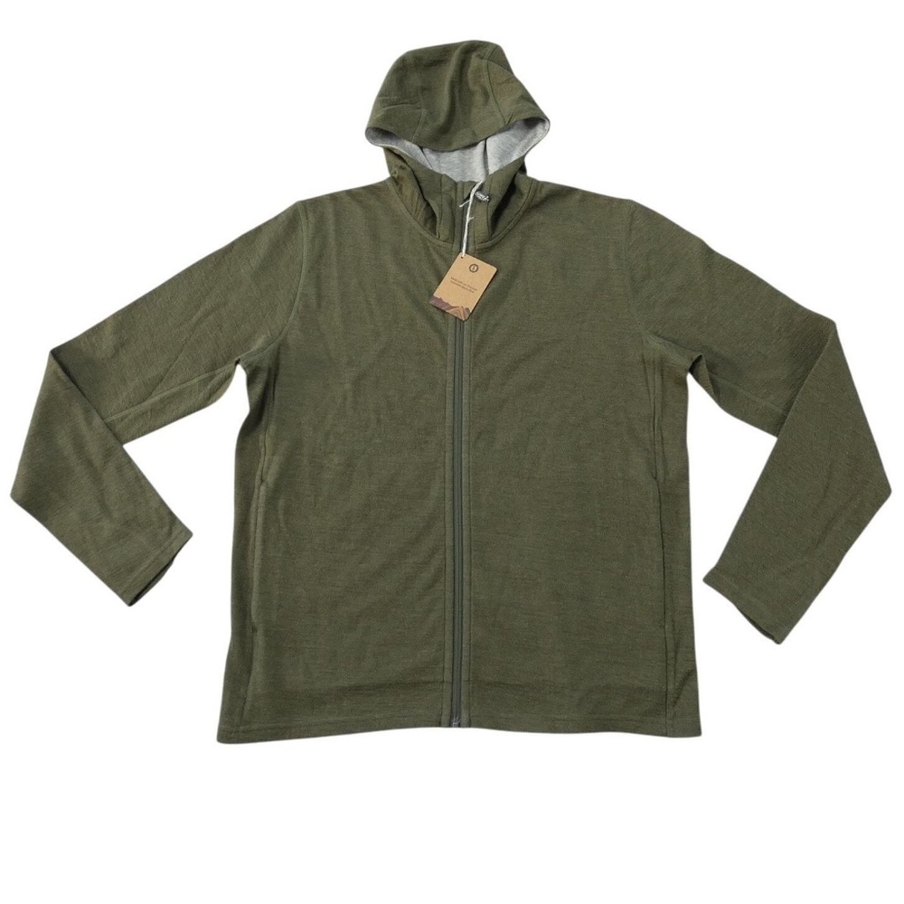 Paka hoody sweater mens L in olive EUC